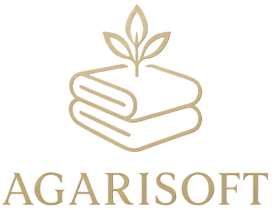 Logo of Agarisoft with a stylized design on a white background
